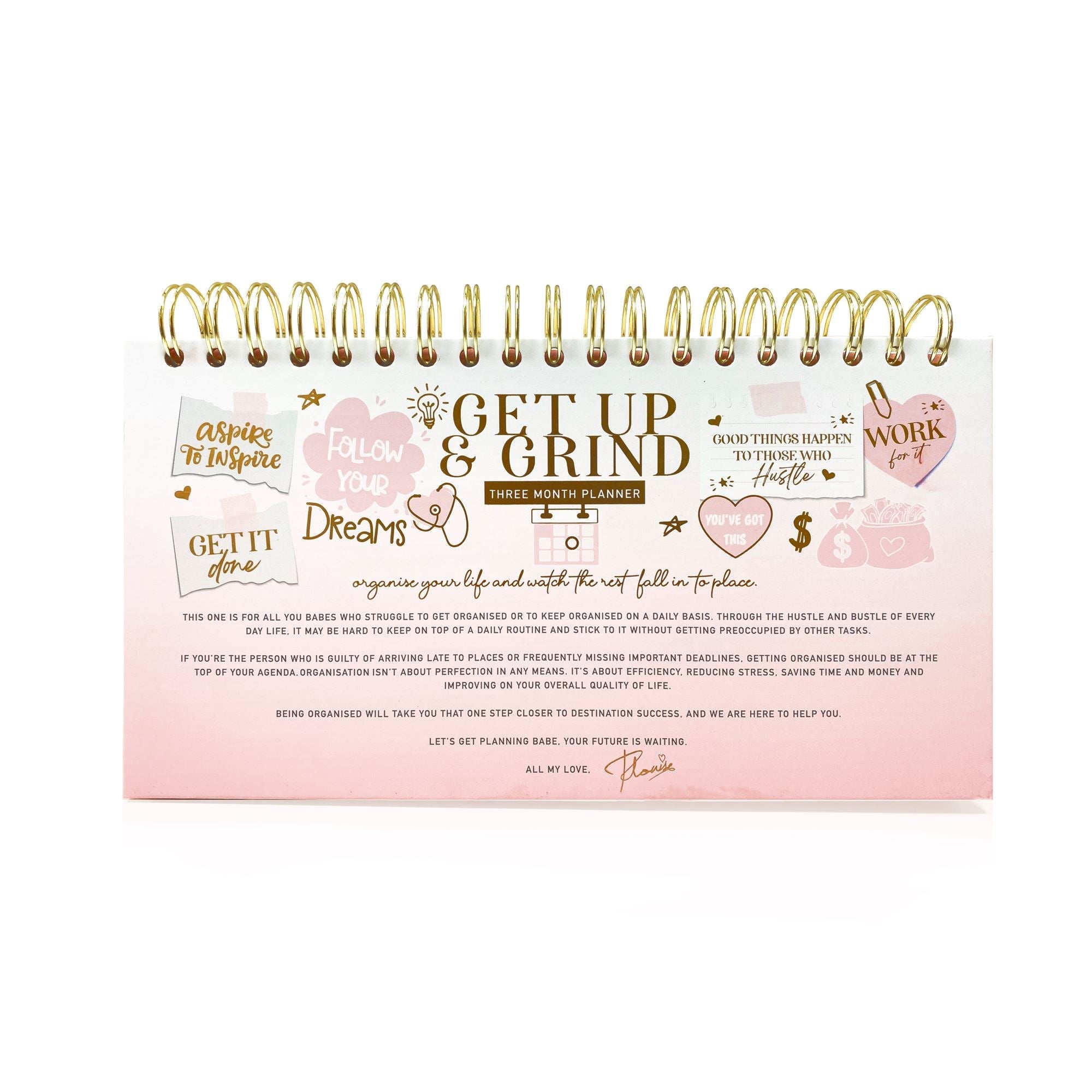 Get Up and Grind Three Month Planner